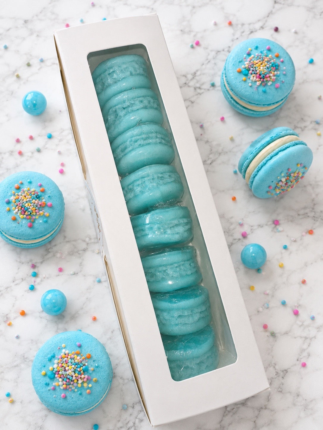 Bubble Gum Soap Macarons gift box