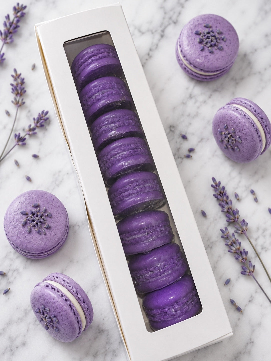 Lavender Lemon macaron soap box