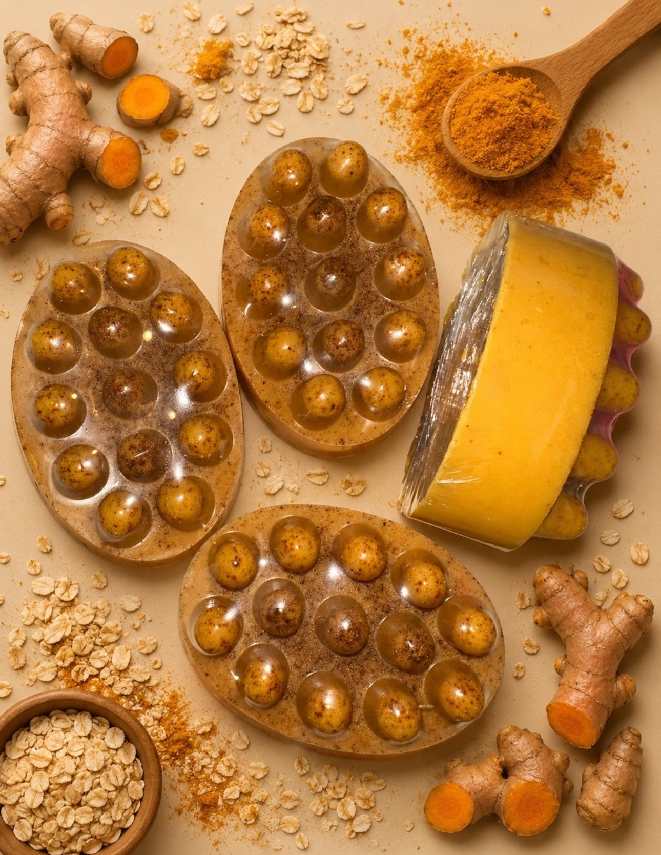 Tumeric Brighting massage soap bar