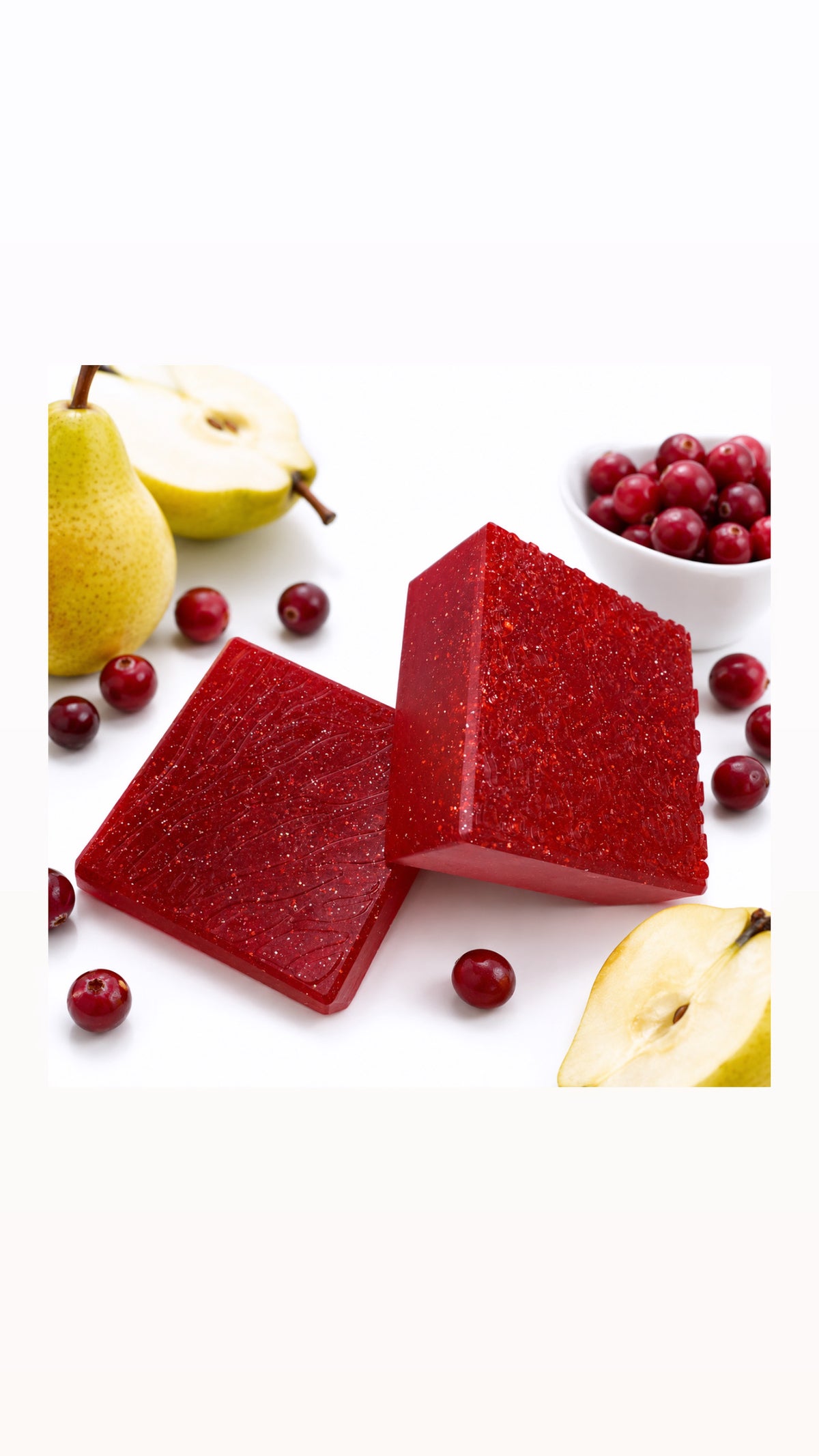 Cranberry pear Bellini soap bar