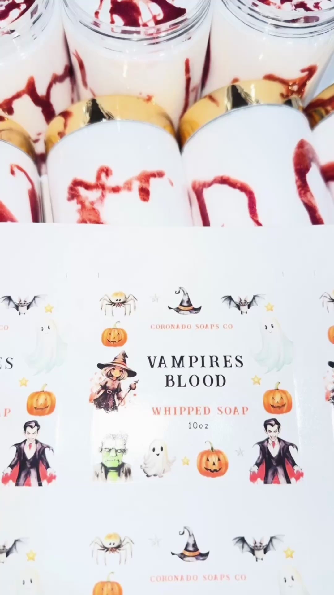 Vampires blood Whipped soap